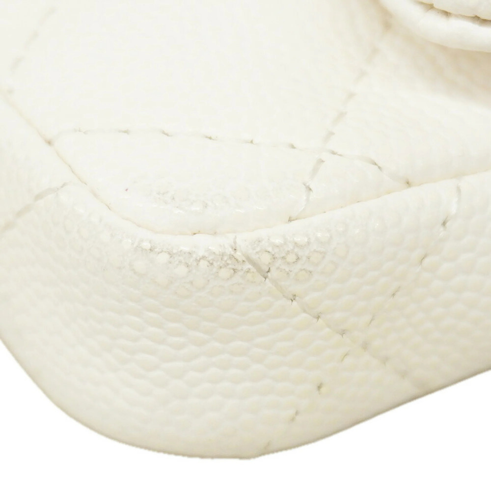CHANEL White Caviar Leather Mini Bag - Picture 6 of 9